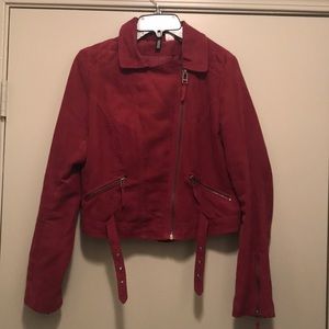 Faux suede Moto Jacket